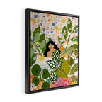 Bathing with Plants Framed Canvas Print Gallery Image 2
