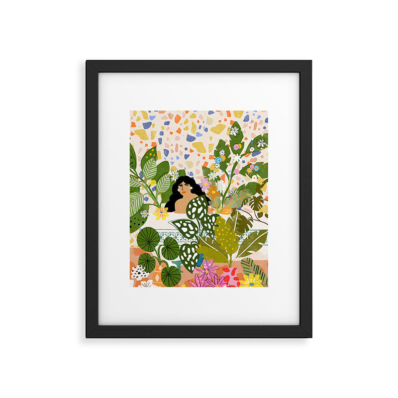Bathing with Plants Framed Art Print Gallery Image 6