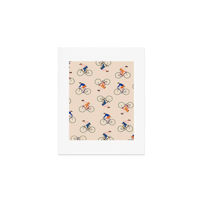 Bike Pattern Art Print Gallery Image 1