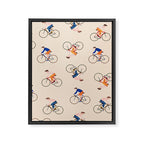 Bike Pattern Framed Canvas Print Gallery Image 8