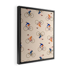 Bike Pattern Framed Canvas Print Gallery Image 2