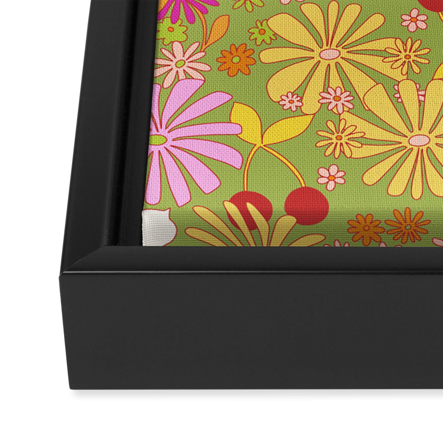 Birds & Flowers Framed Canvas Print Gallery Image 3