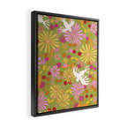 Birds & Flowers Framed Canvas Print Gallery Image 2