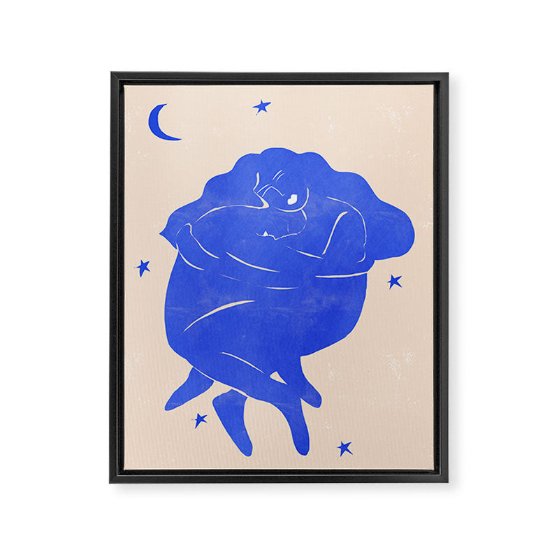 Blue Part II Framed Canvas Print Gallery Image 6