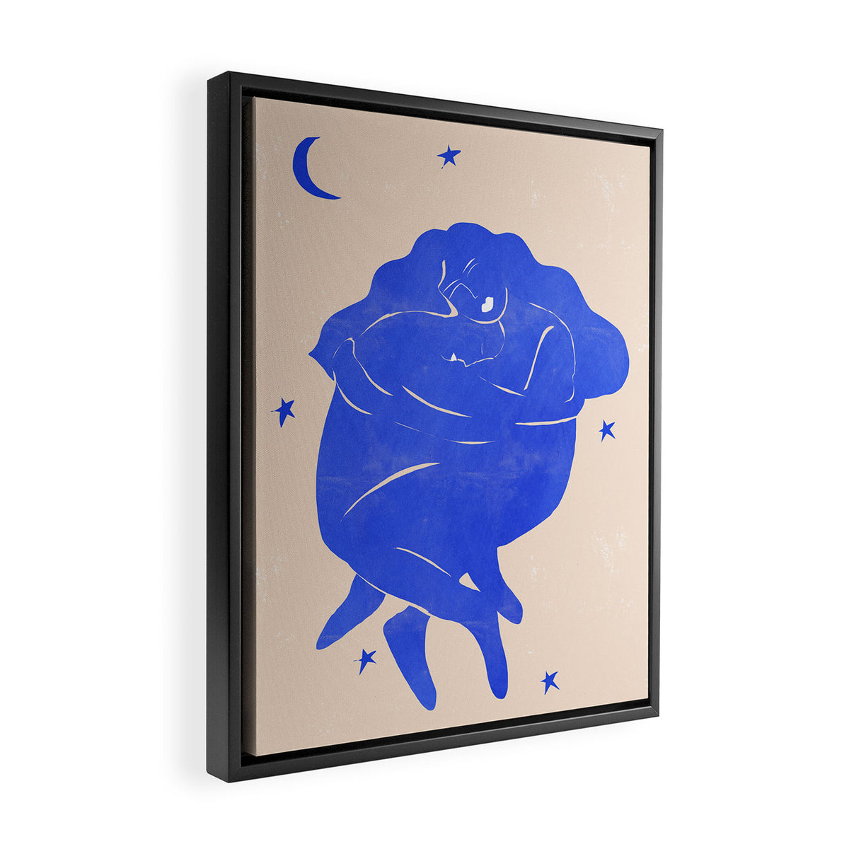 Blue Part II Framed Canvas Print Gallery Image 2
