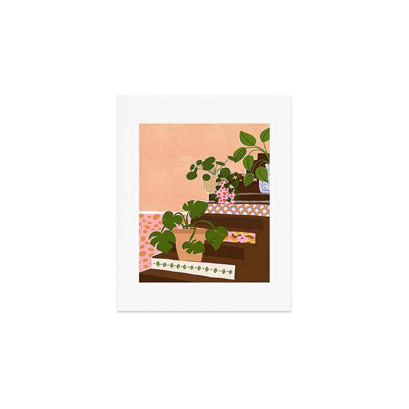 Bohemian Stairs Art Print Gallery Image 1