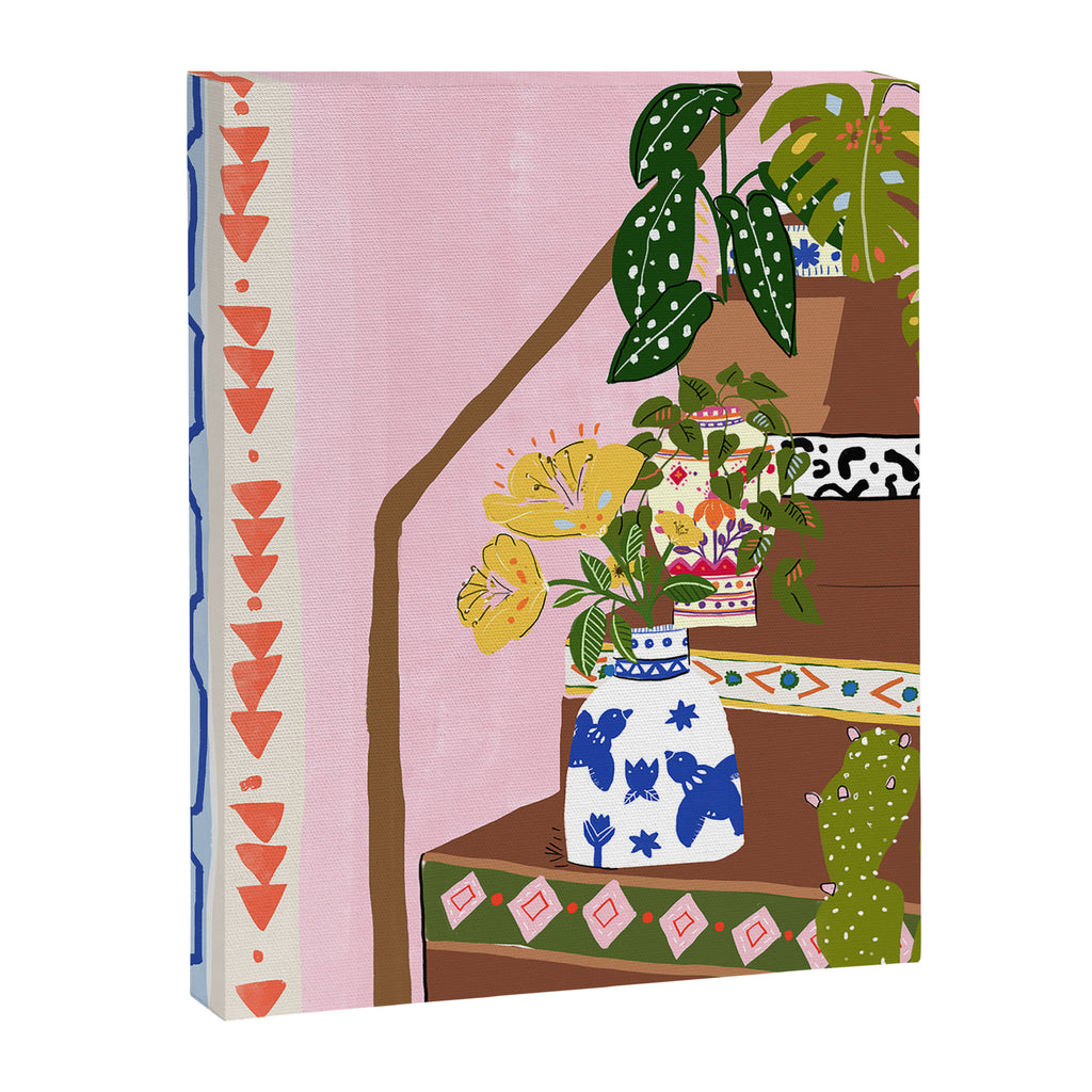 Bohemian stairs Canvas Print Gallery Image 6