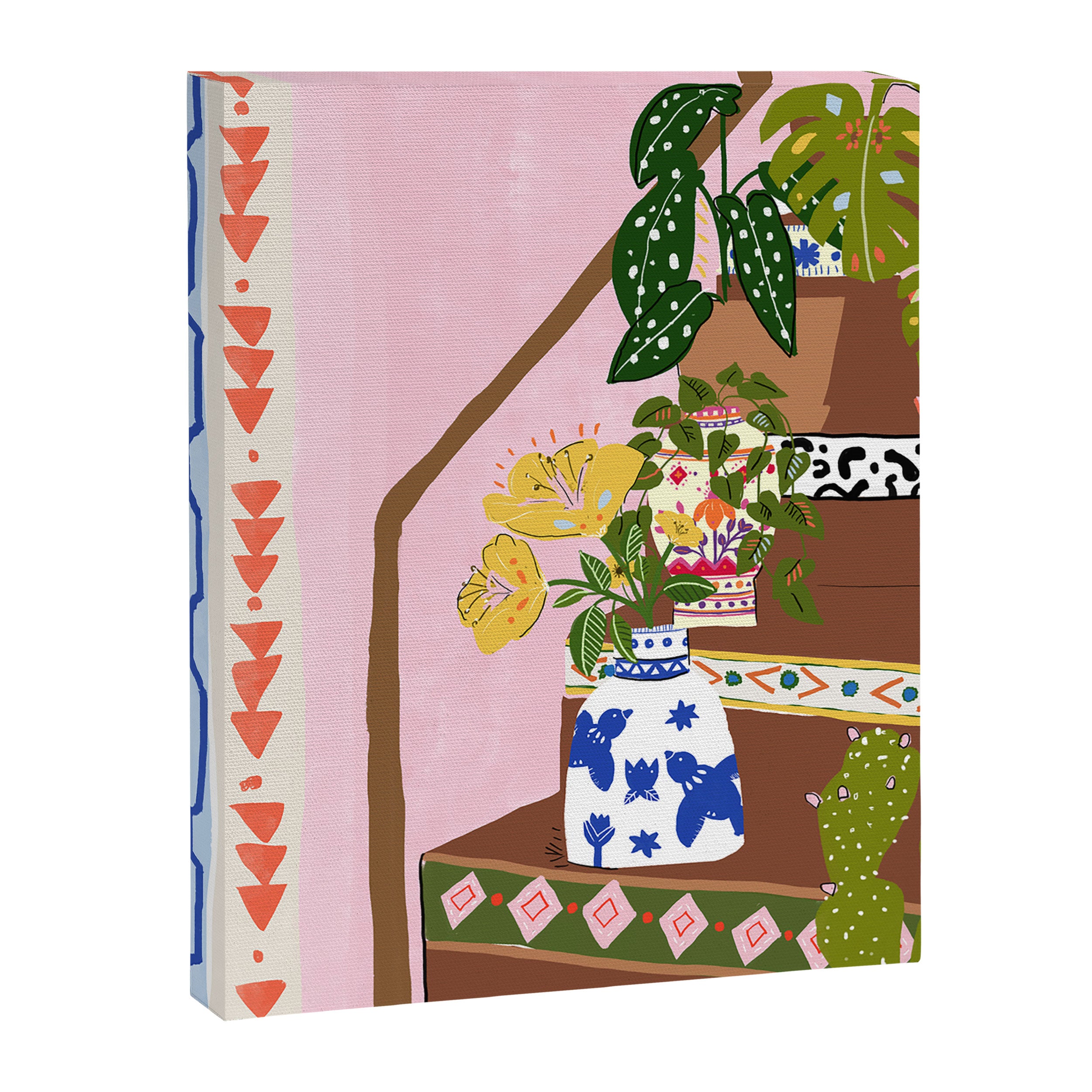 Bohemian stairs Canvas Print Gallery Image 6