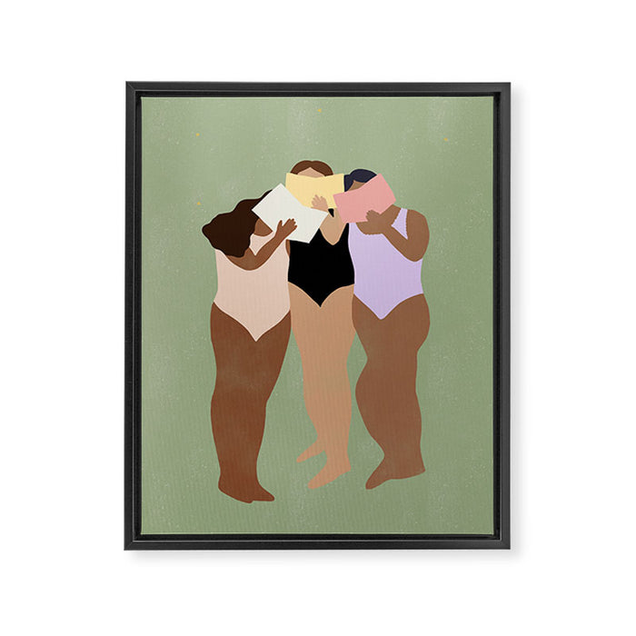 Book Squad Framed Canvas Print Gallery Image 1