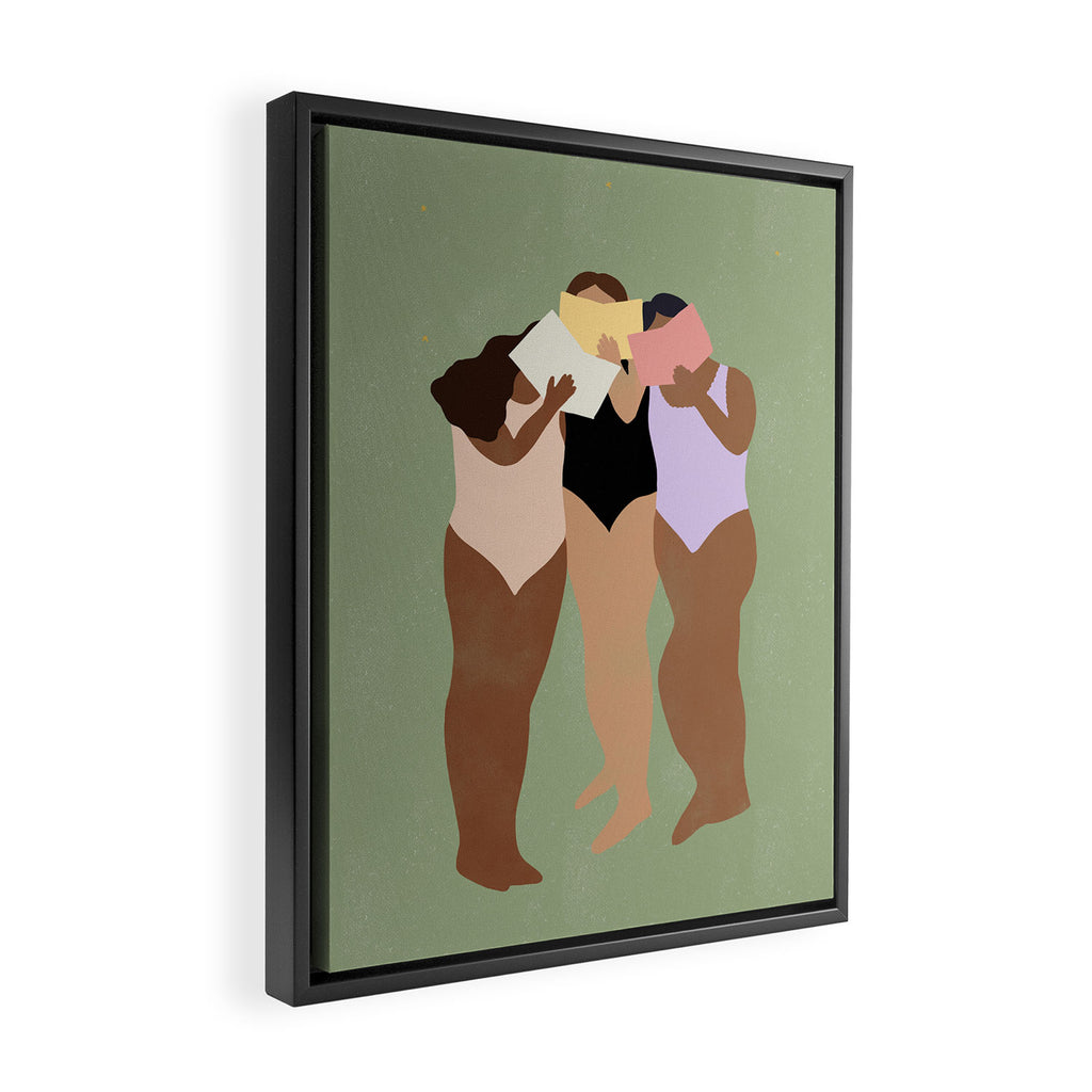 Book Squad Framed Canvas Print Gallery Image 2