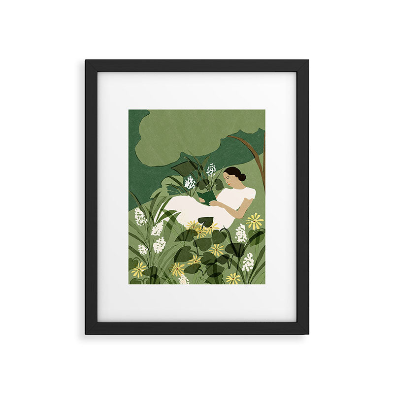 Books, Spring, Flowers Framed Art Print Gallery Image 5