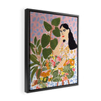 Botanical Lady Framed Canvas Print Gallery Image 2