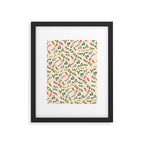 Bright Vintage Flower Pattern Framed Art Print Gallery Image 6