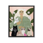 Cat Mom Framed Canvas Print Gallery Image 3