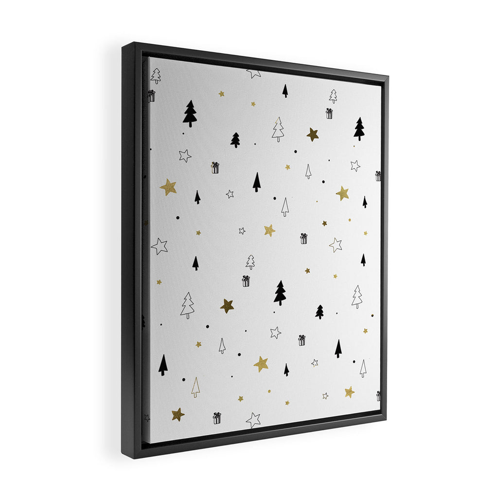 Christmas Pattern Framed Canvas Print Gallery Image 2