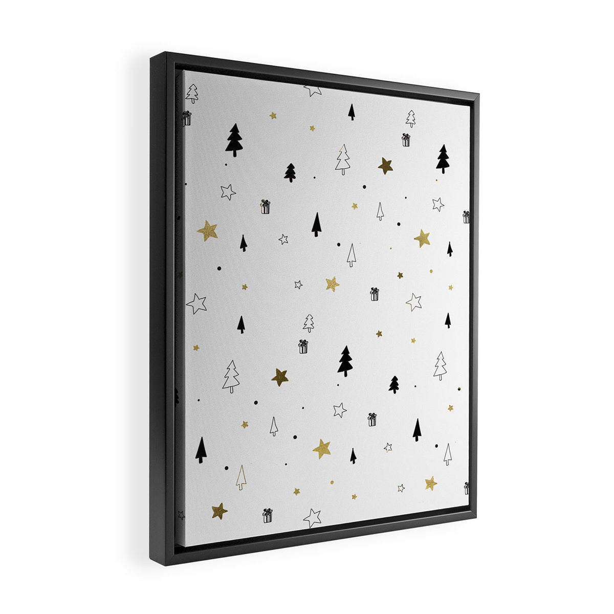 Christmas Pattern Framed Canvas Print Gallery Image 2