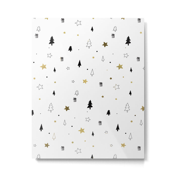 Christmas Pattern Metal Print Gallery Image 1