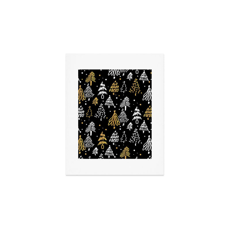 Christmas Tree Pattern Art Print Gallery Image 1