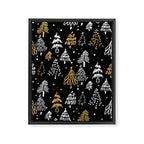 Christmas Tree Pattern Framed Canvas Print Gallery Image 8