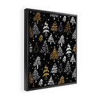 Christmas Tree Pattern Framed Canvas Print Gallery Image 2