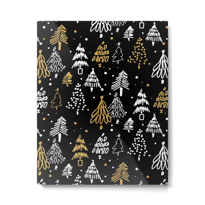 Christmas Tree Pattern Metal Print Gallery Image 1