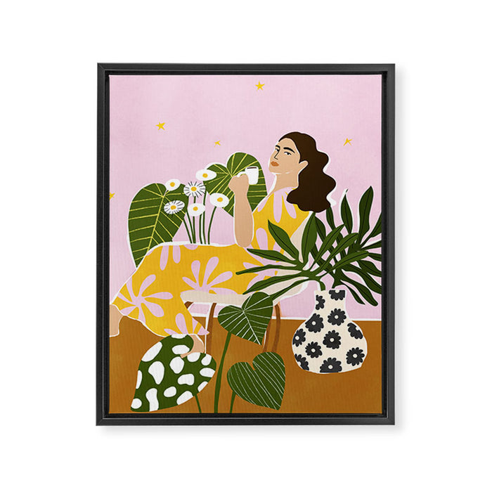Coffee Time Framed Canvas Print Gallery Image 1