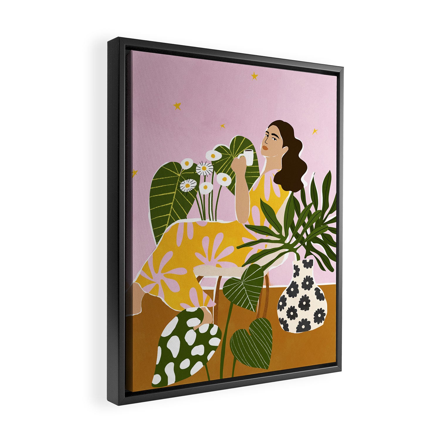 Coffee Time Framed Canvas Print Gallery Image 2