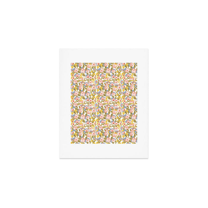 Colorful flower pattern Art Print Gallery Image 1