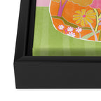 Colourful Garden Framed Canvas Print Gallery Image 3
