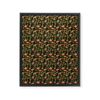 Dark Botanical Pattern Framed Canvas Print Gallery Image 6