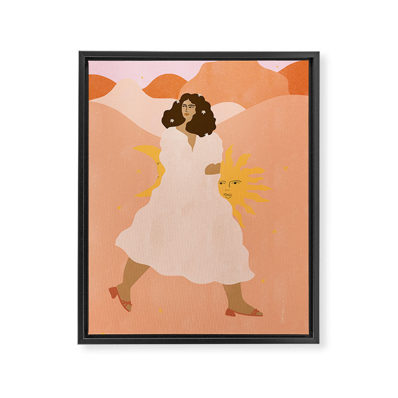 Don't look back in sadness Framed Canvas Print Gallery Image 6