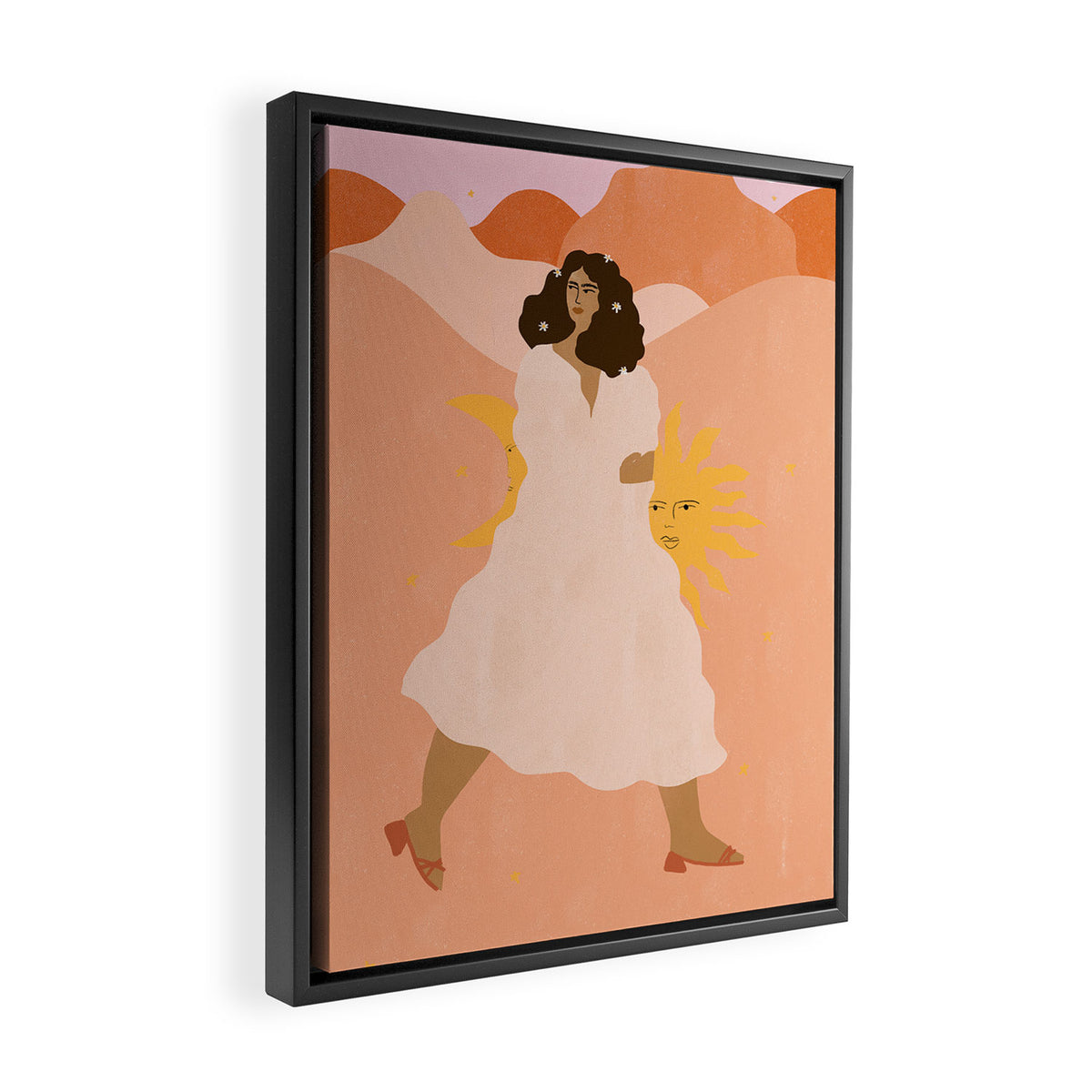 Don't look back in sadness Framed Canvas Print Gallery Image 2