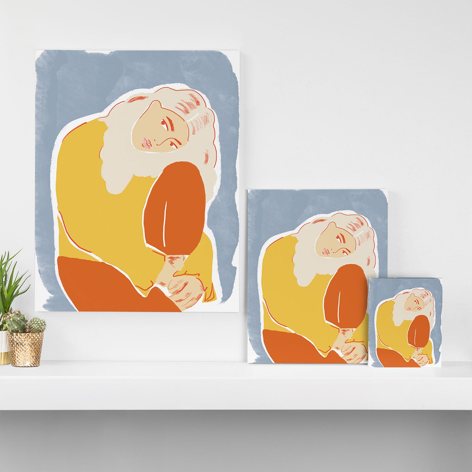 Feeling Blue Canvas Print Gallery Image 3