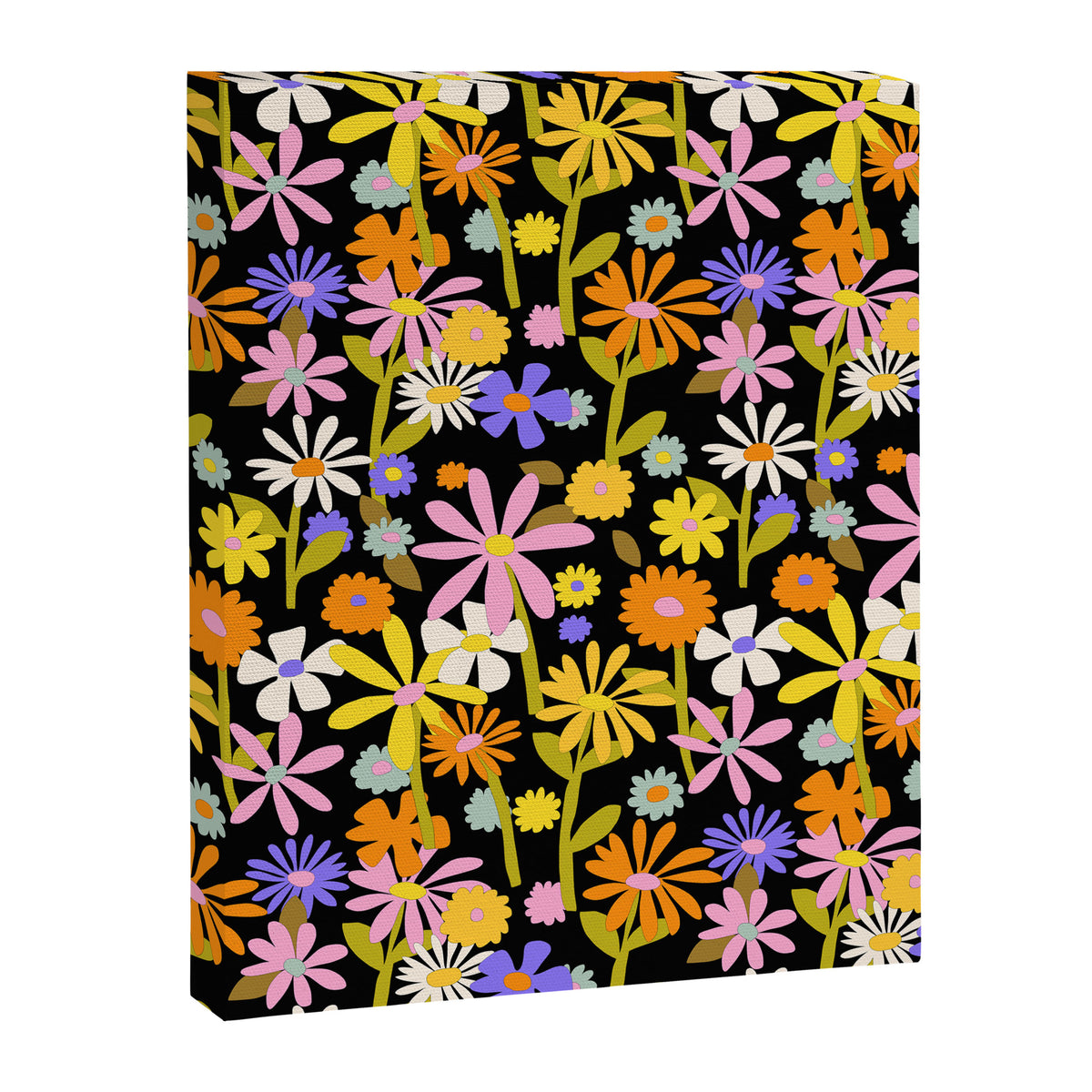 Flower Power Dark Canvas Print Gallery Image 6