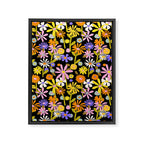 Flower Power Dark Framed Canvas Print Gallery Image 6