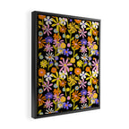 Flower Power Dark Framed Canvas Print Gallery Image 2