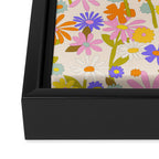 Flower Power Light Framed Canvas Print Gallery Image 3