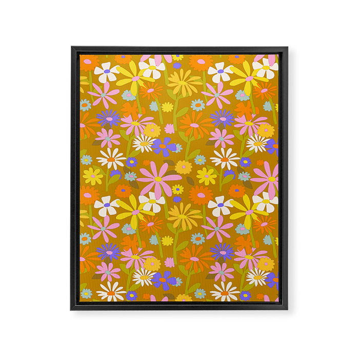 Flower Power Framed Canvas Print Gallery Image 1