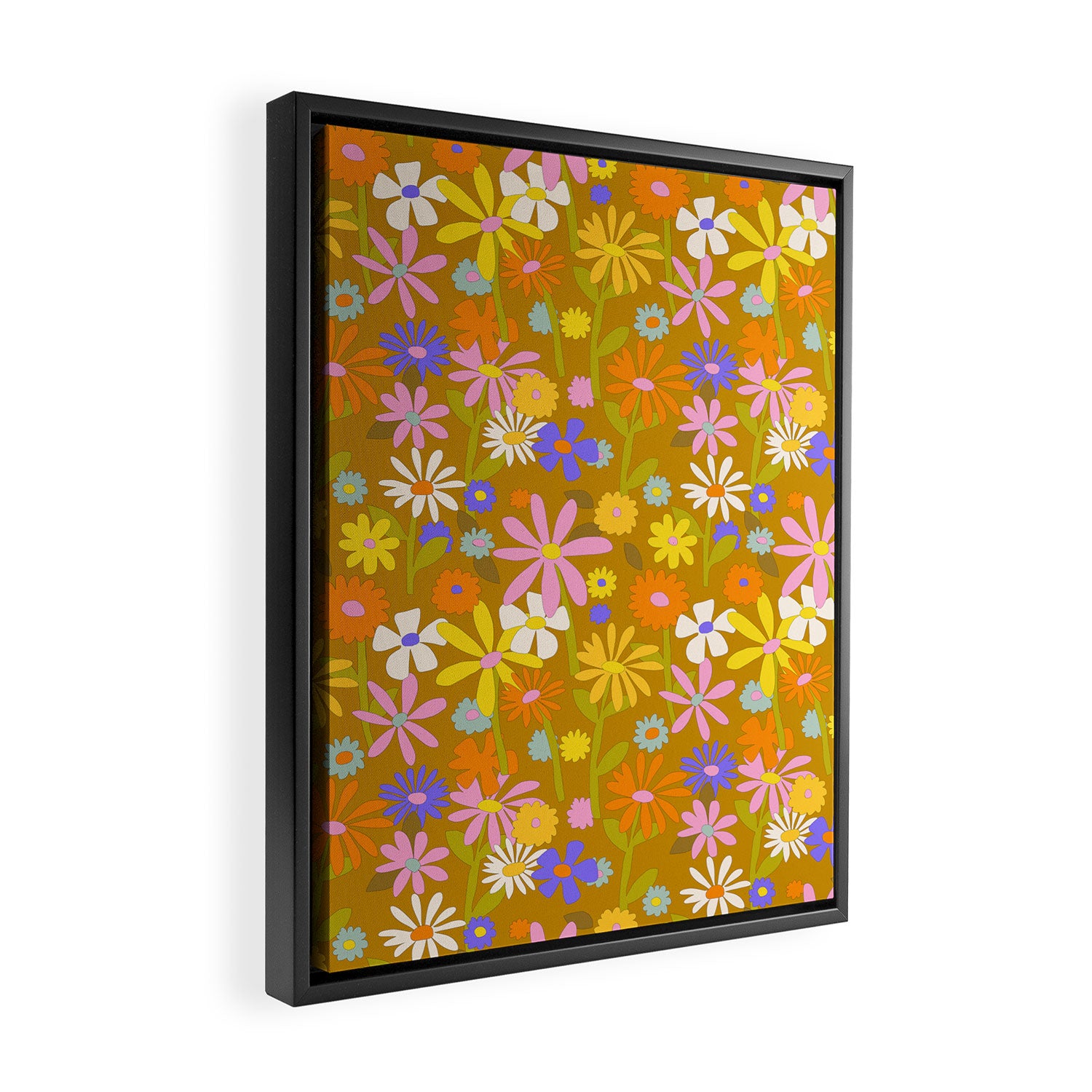 Flower Power Framed Canvas Print Gallery Image 2