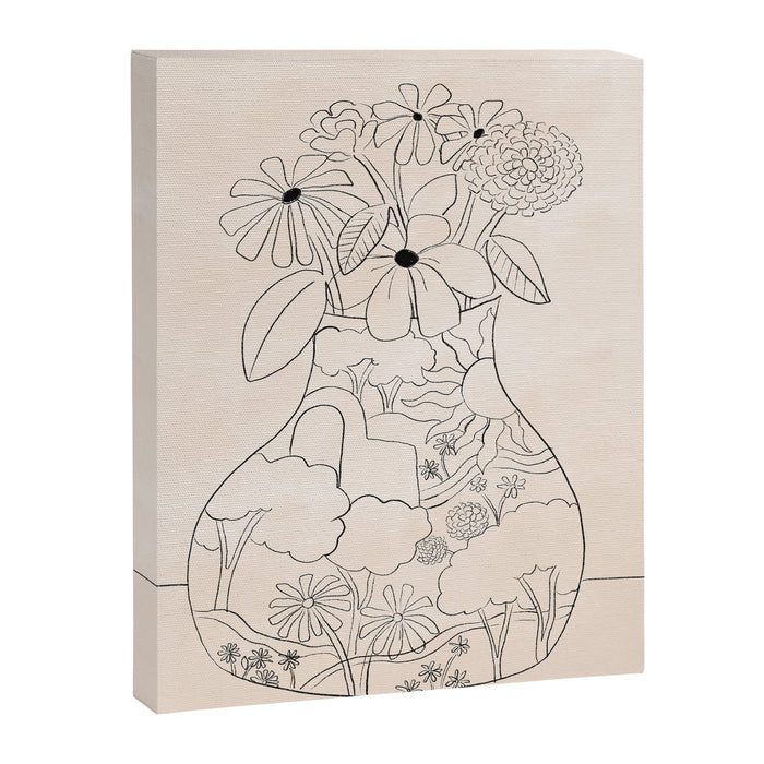 Flower Vase Canvas Print Gallery Image 1