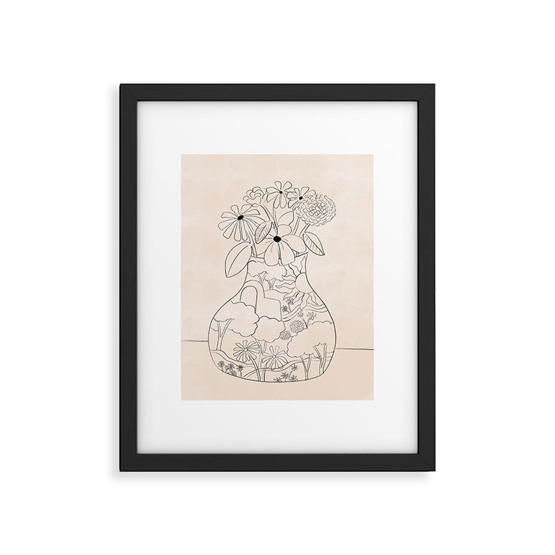 Flower Vase Framed Art Print Gallery Image 5