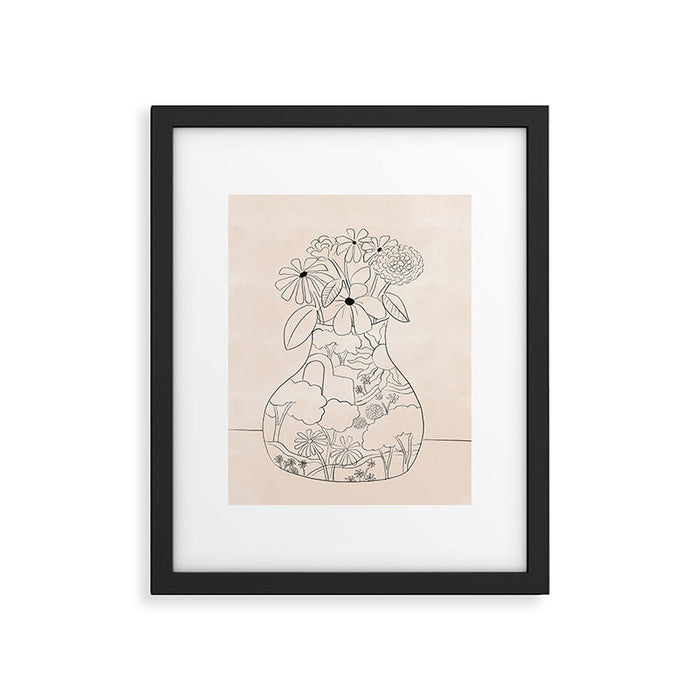 Flower Vase Framed Art Print Gallery Image 1