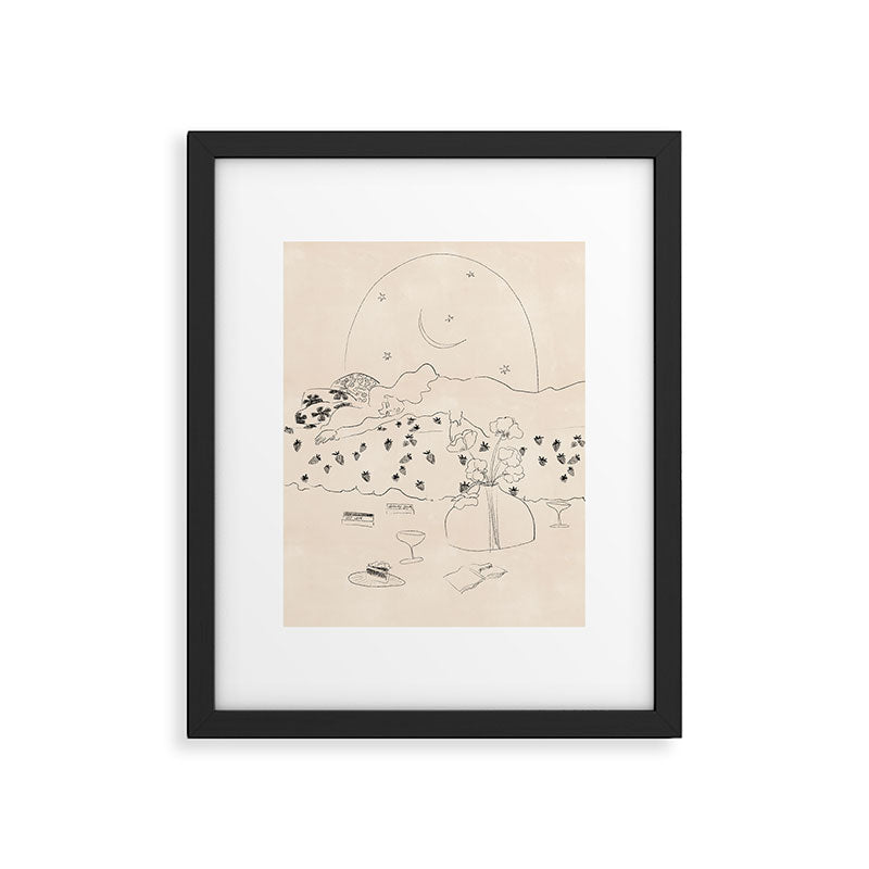 Friday Night Self Care Framed Art Print Gallery Image 5