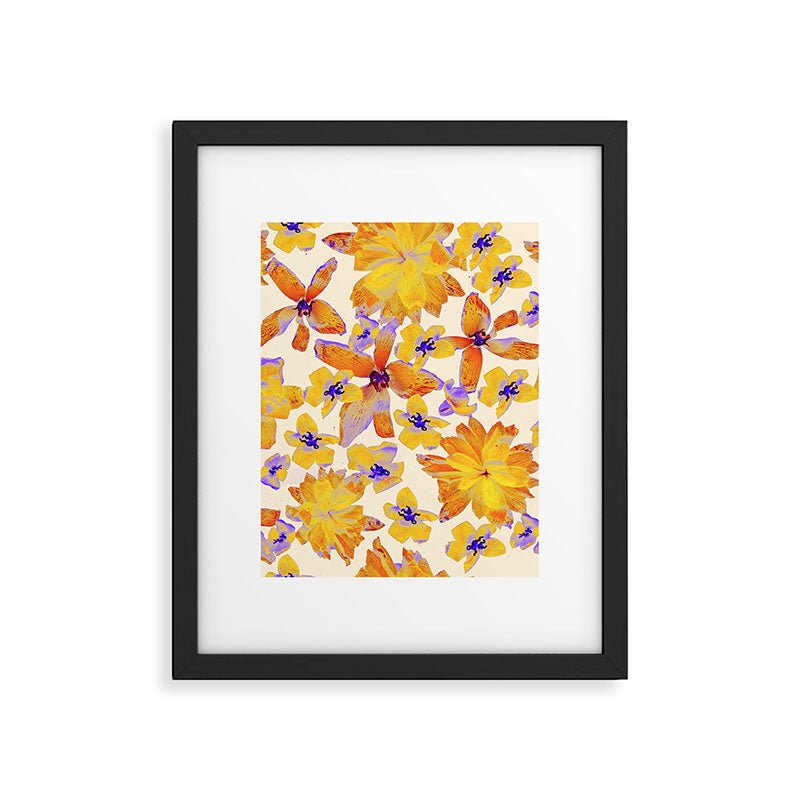 Grandma's Flowers (BEIGE) Framed Art Print Gallery Image 5