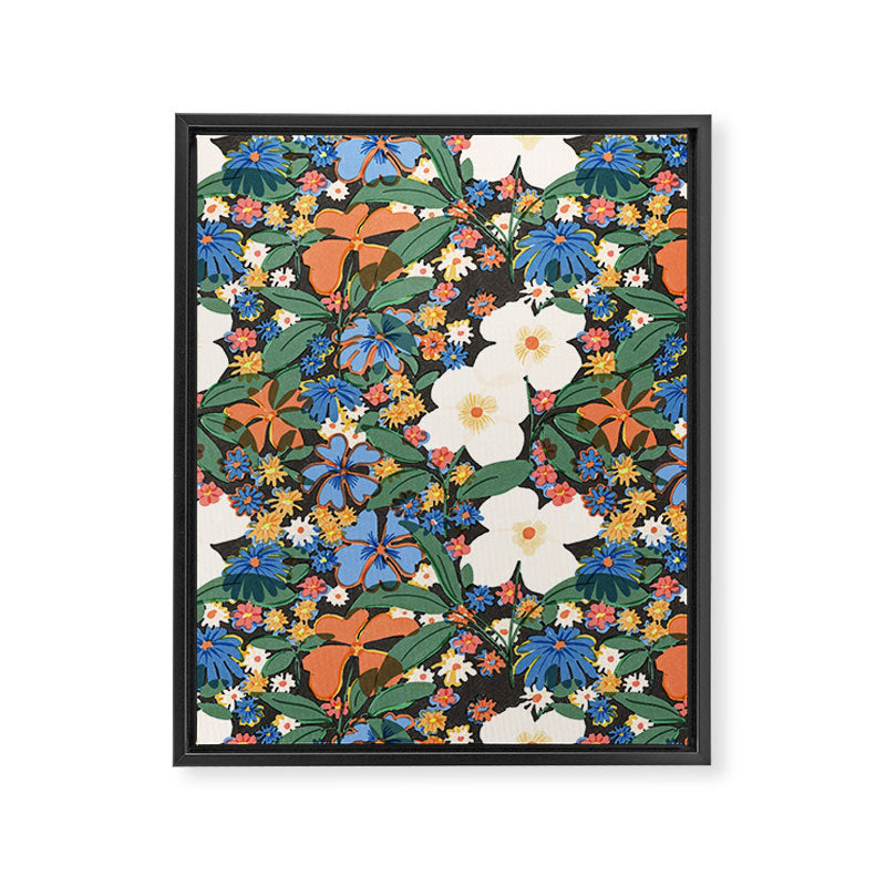 Grandma's Garden Dark Background Framed Canvas Print Gallery Image 6