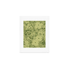 Grandma's Garden (monochromatic green) Art Print Gallery Image 1