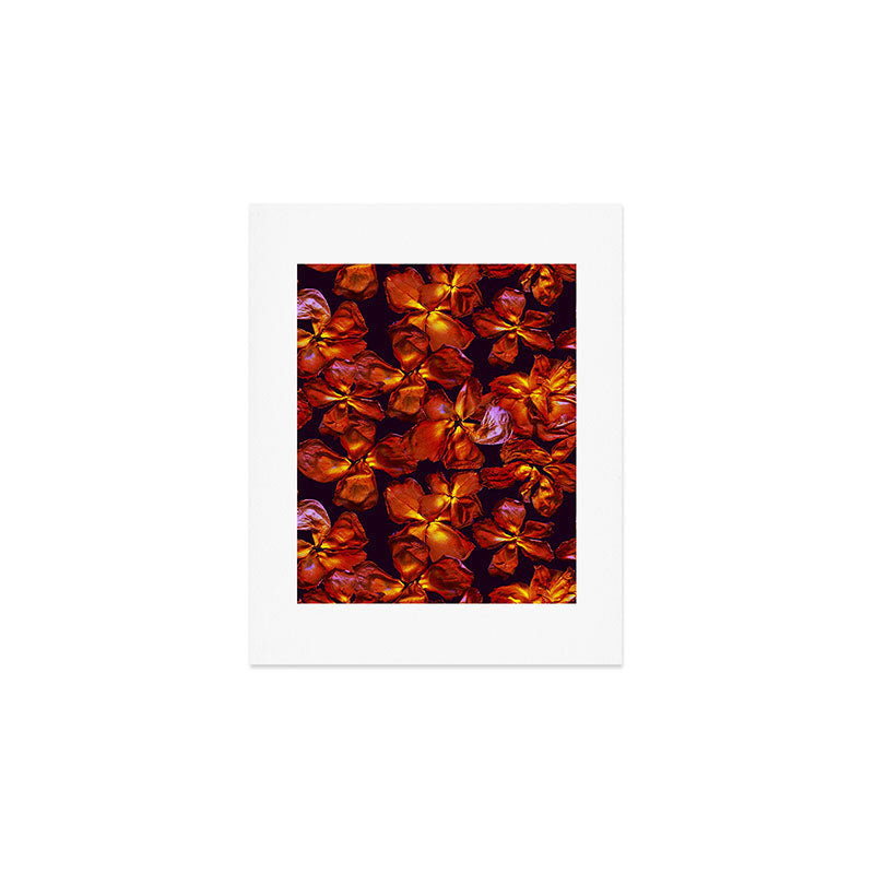 Grandma's Red Flowers Art Print Gallery Image 1