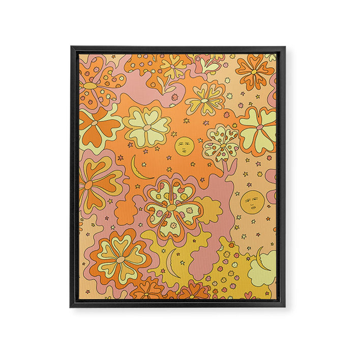 Groovy Universe Framed Canvas Print Gallery Image 1