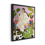 Hanging out with plants Framed Canvas Print Gallery Image 2
