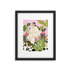 Hanging out with plants Framed Art Print Gallery Image 5